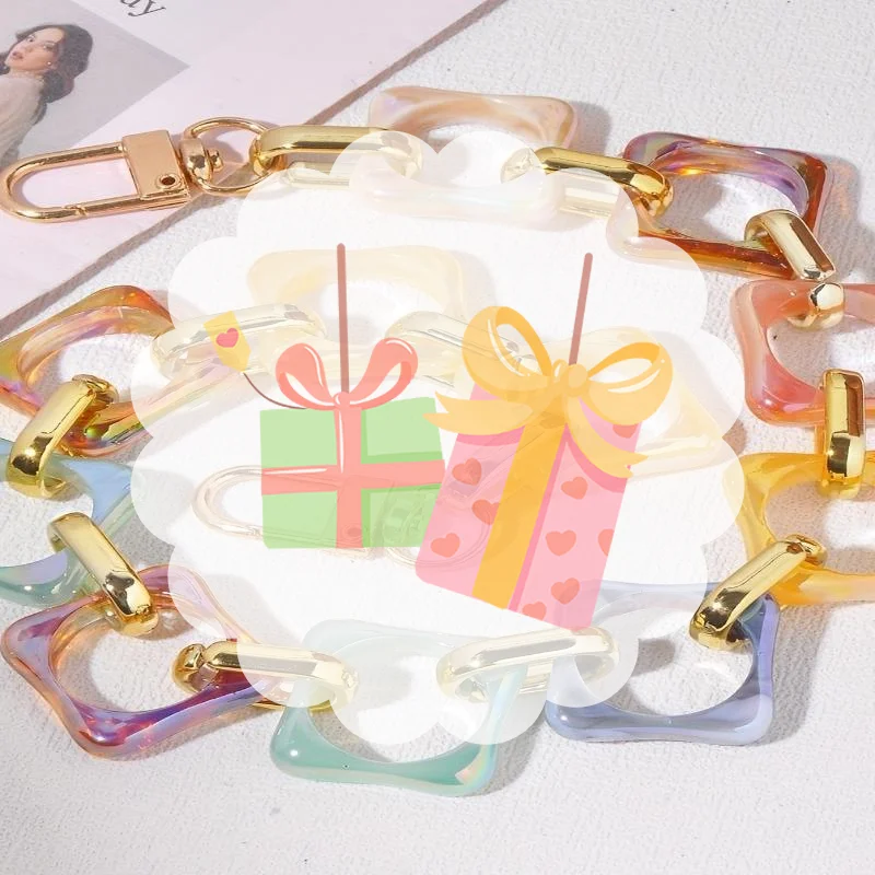 

Acrylic Replaceable Detachable Bag Chain Strap Purse Handbag Bag Straps Resin Crossbody Shoulder Bag Diy Accessories