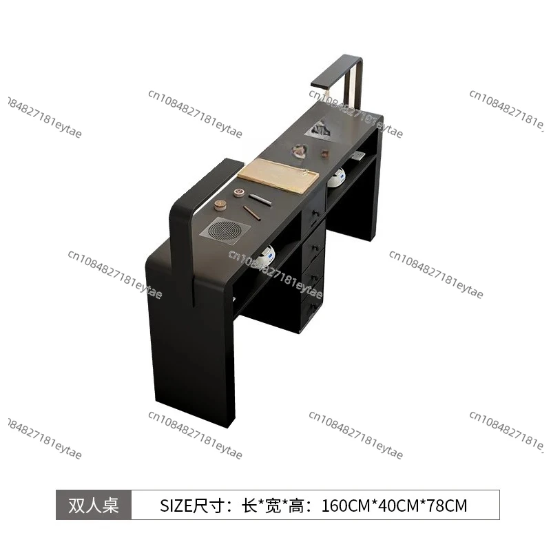 

Multifunctional Manicure Table And Chair Set, Special Single And Double With Vacuum Cleaner, Manicure Table Marble Cream Wind