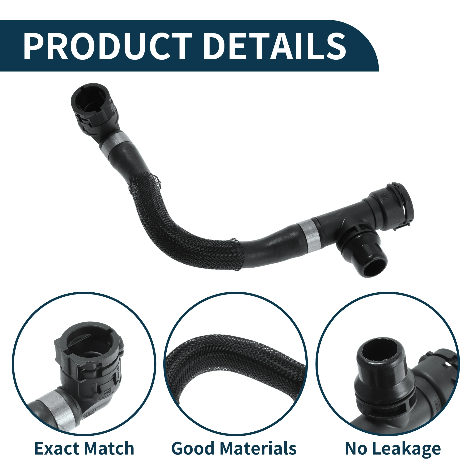 Motoforti المبرد خرطوم سخان خرطوم المبرد المخرج خرطوم الأنابيب لسيارات BMW 540Li G38 3.0T 16-19 No.17128602612 أنبوب التبريد