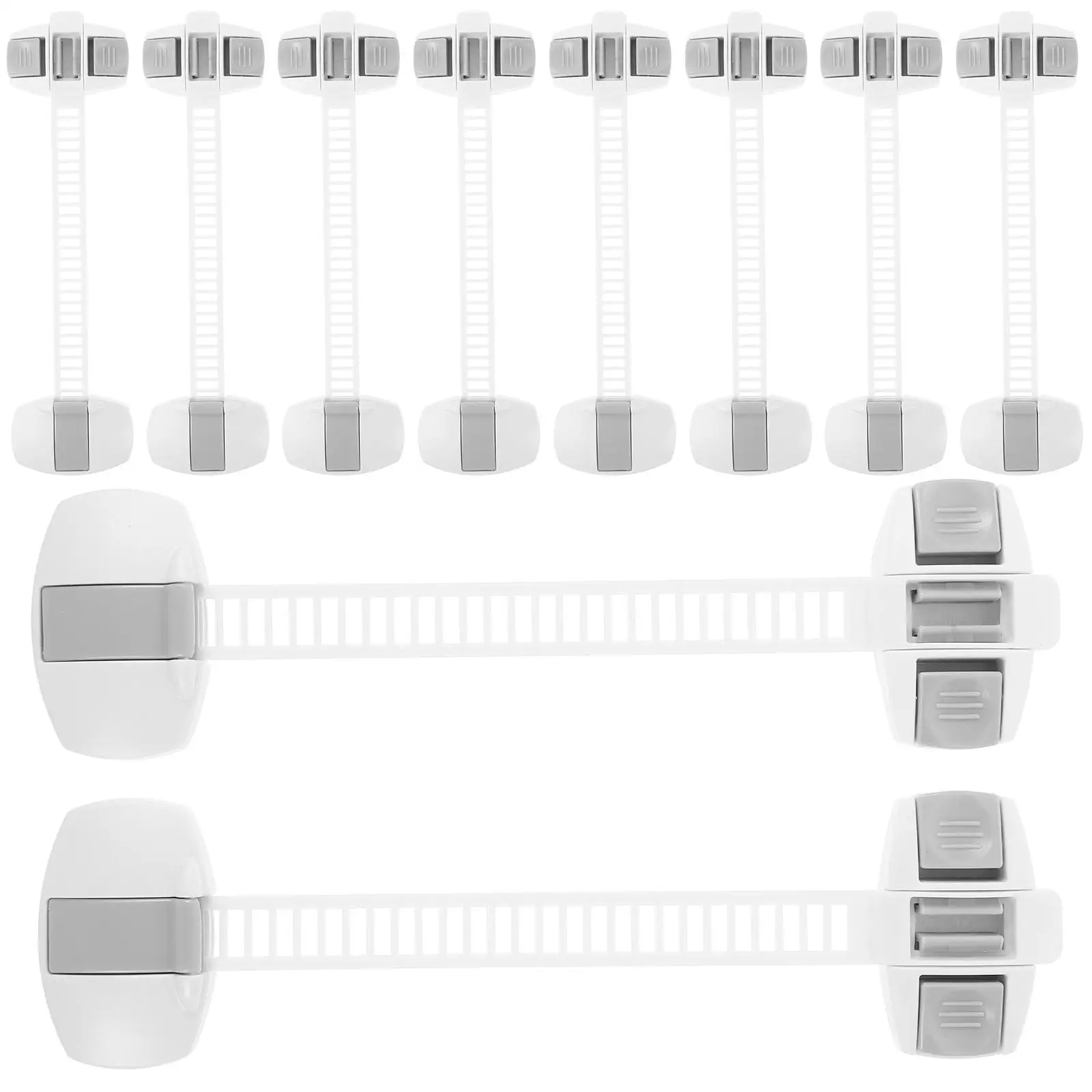 

10 Pc Security Lock Cabinet Locks Child Proof Baby Door Multifunction Safety for Cabinets