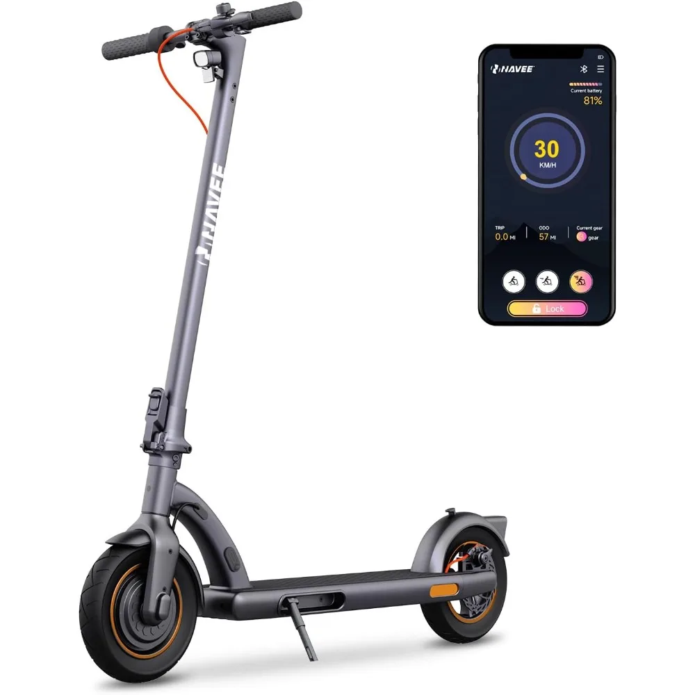 

Electric Scooter, Max 20 MPH & 25/40 Miles, 700W/1000W Max Power, 10" Pneumatic/Self-Sealing Tubeless Tire, IP55/IPX4