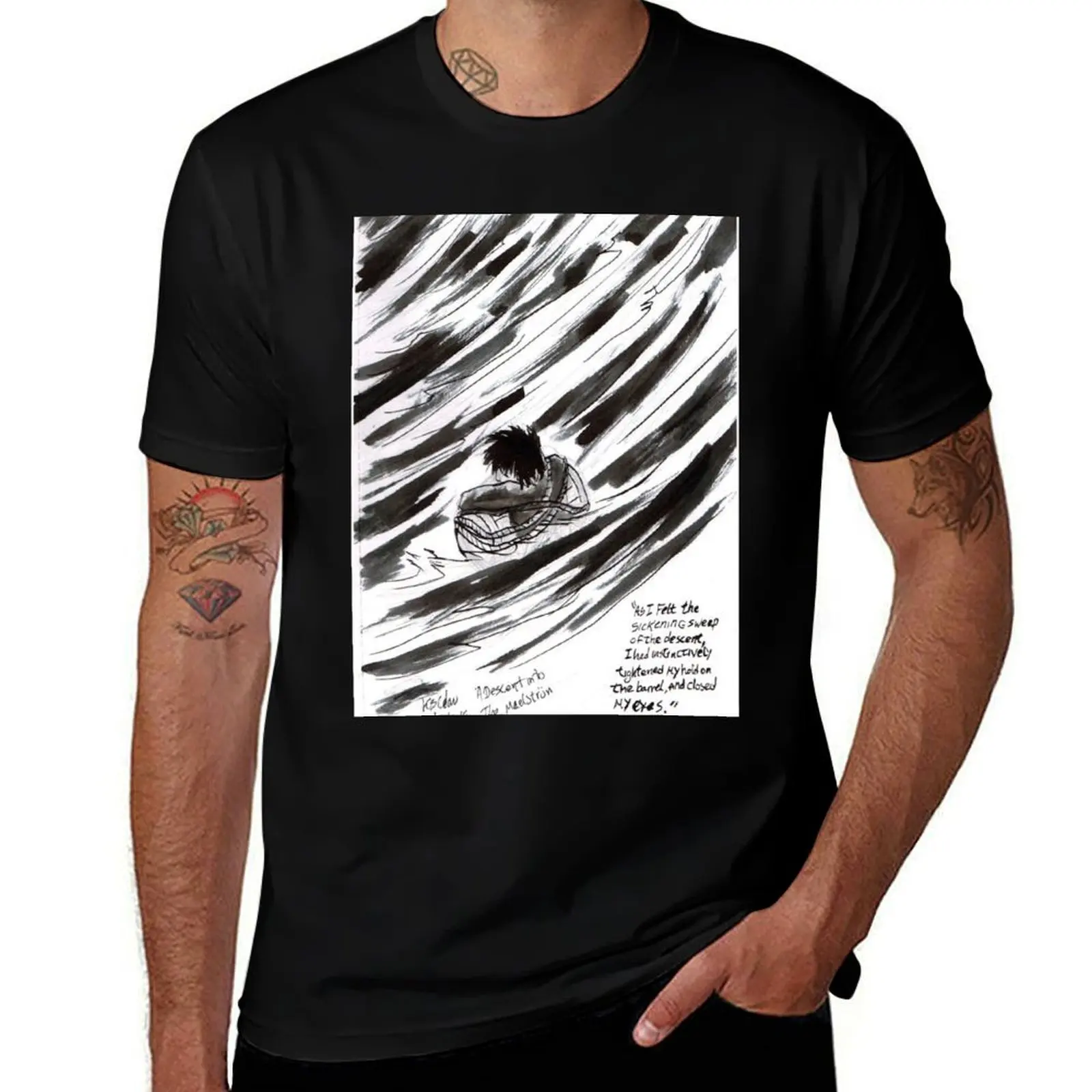 

designer the man man descent shirts t T-Shirt funny t shirt A t into man plain shirt Maelstrom