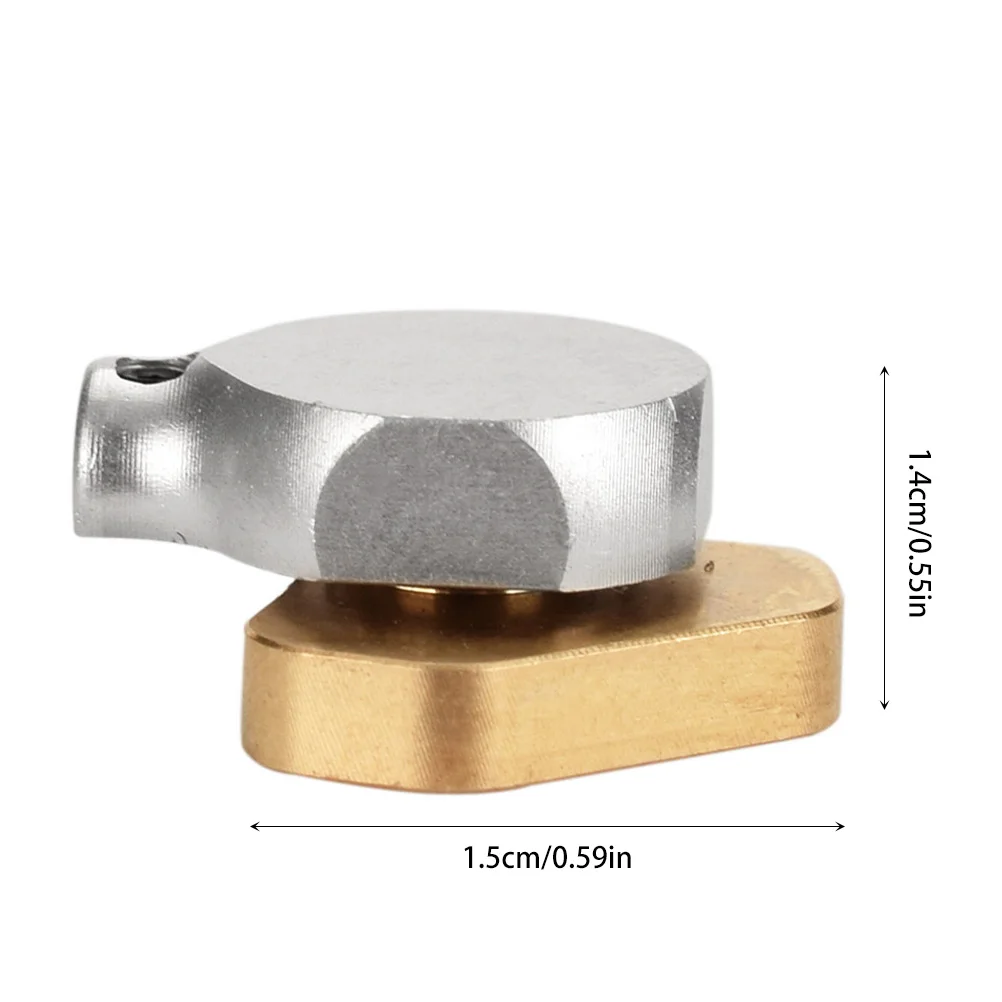 ล้อหมุนแบบปรับได้รูปช้าง 2 ชิ้น สำหรับเครื่องสักลาย ทำจากโลหะผสมคุณภาพสูง พร้อมประแจขนาด 0.9 มม. สีทอง