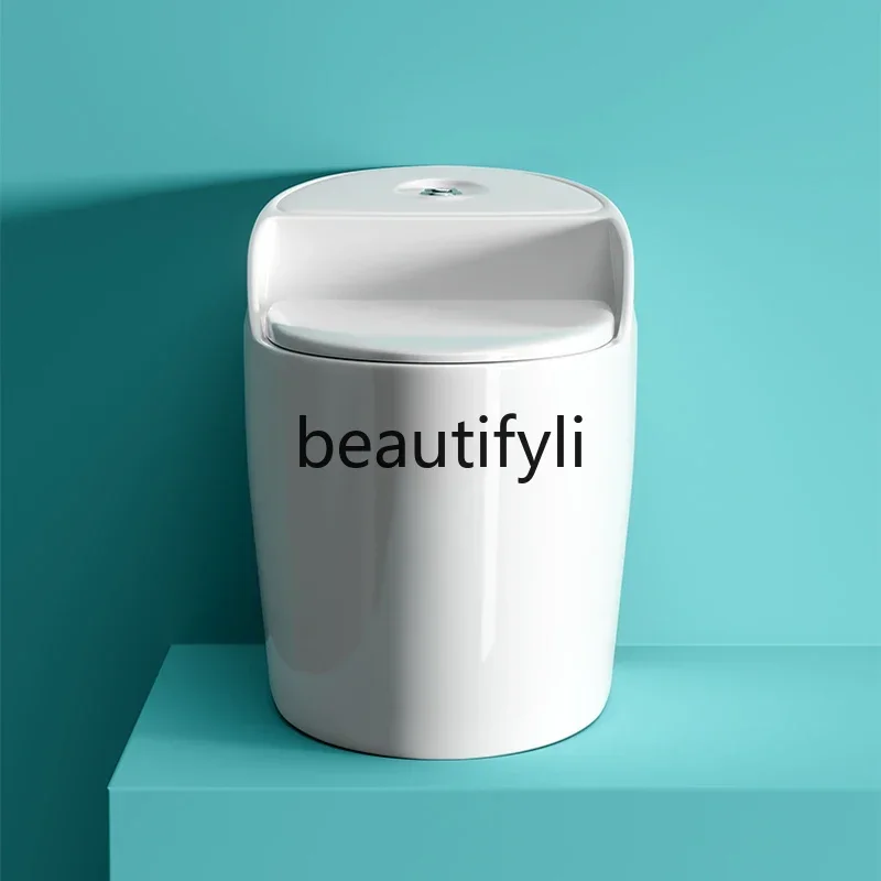 New personalized and creative light luxury color household ordinary toilet siphon straight punch high-impact deodorant toiletA45