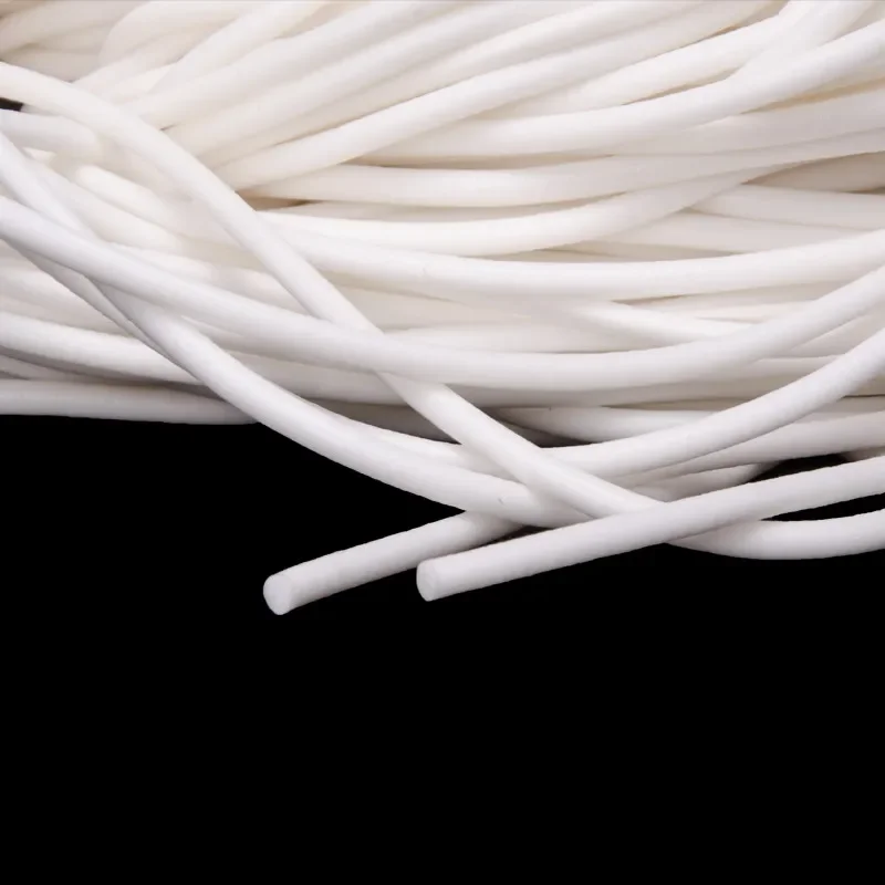 Silicone Rubber Foam Cord White Sealing Rod 1 to 8mm Diameter 10 Meters Flexible Foam Strip for Weatherproofing