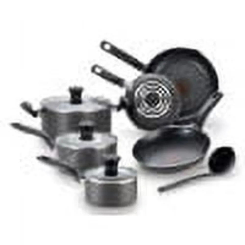 

T-Fal Initiatives, 10 Piece Non-Sti Cookware Set, Black