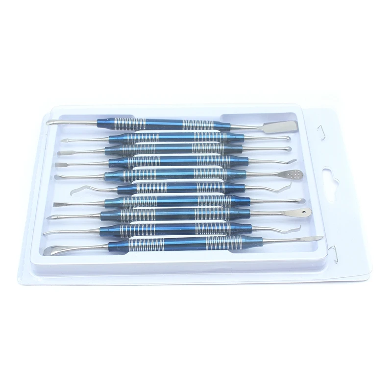 10pcs/set Double Ends Dental Implant Periosteal Elevator Seperator  Tool for Reflecting and Retracting Tools