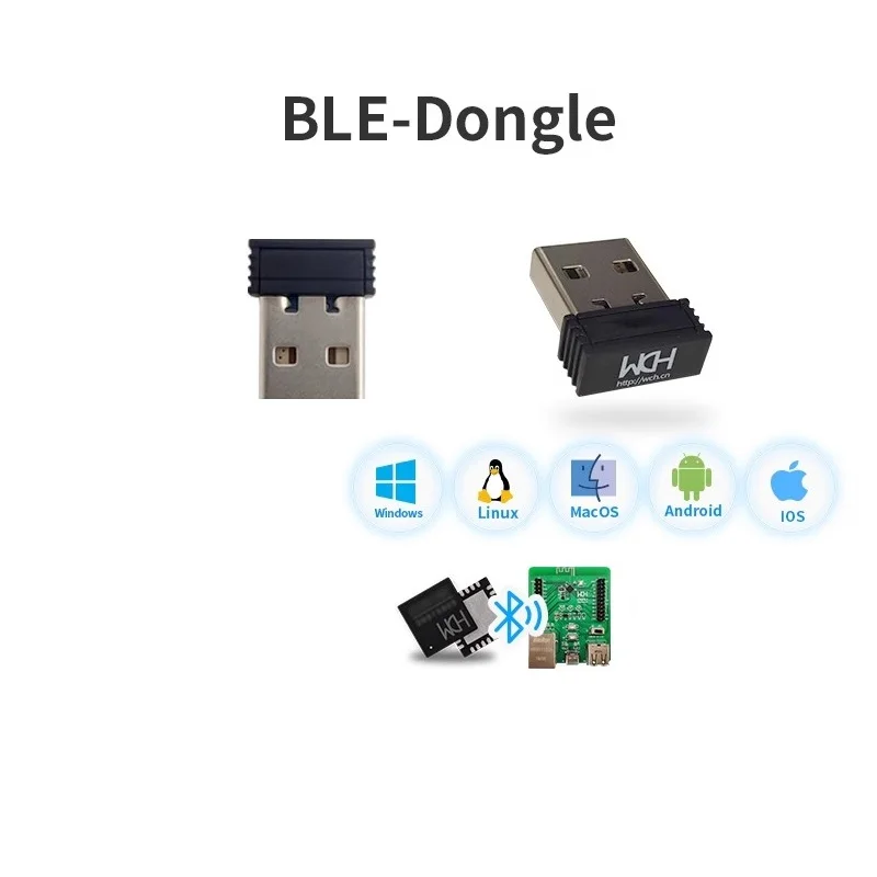 BLE-Dongle Wireless Serial Receiver Only Compatible with WCH Bluetooth BLE Series CH9140/CH9141/CH9143