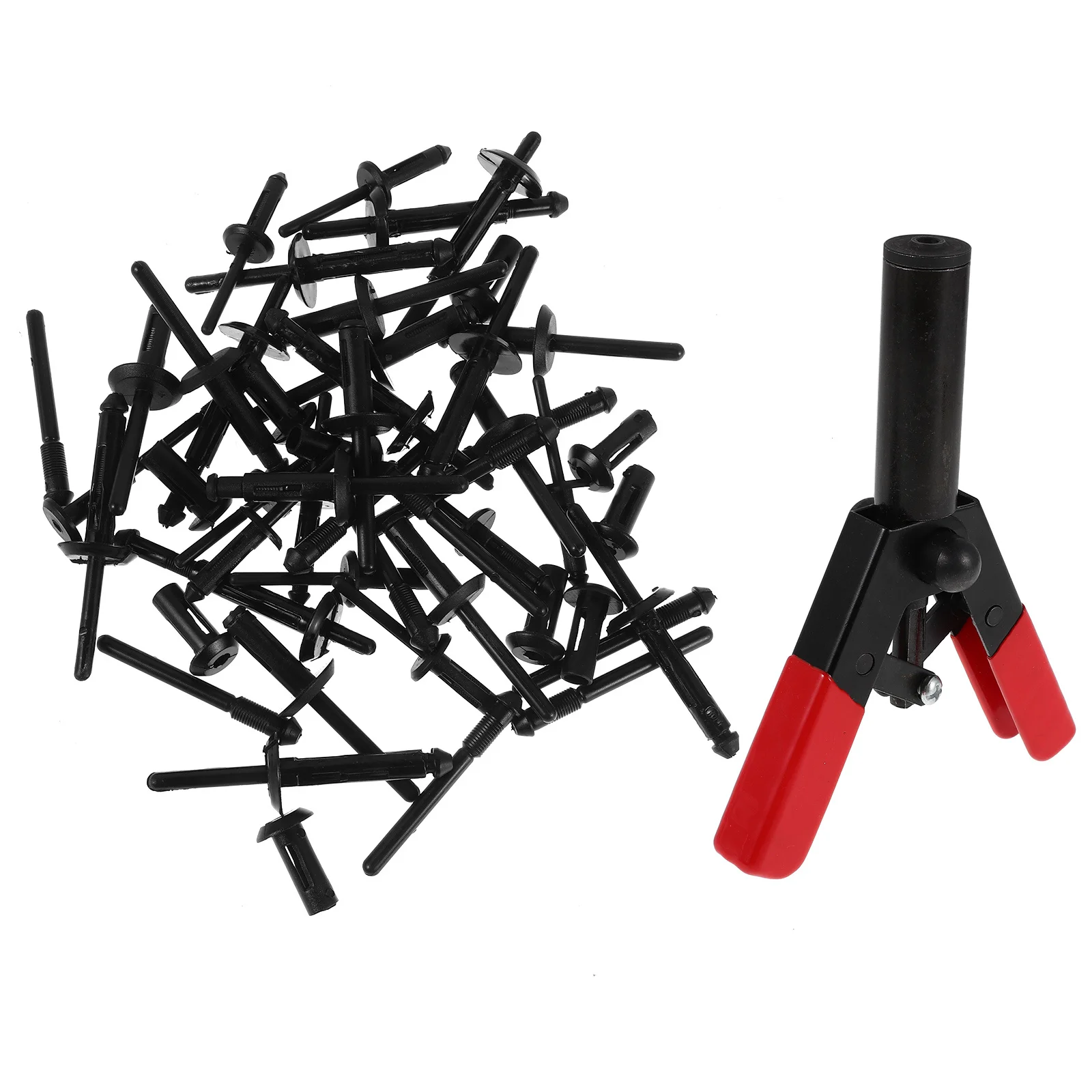 1 set di strumenti di riparazione per rivetti in plastica per pistola per rivetti per pannelli auto, kit di installazione per rivetti automobilistici per la fissaggio del pannello della porta