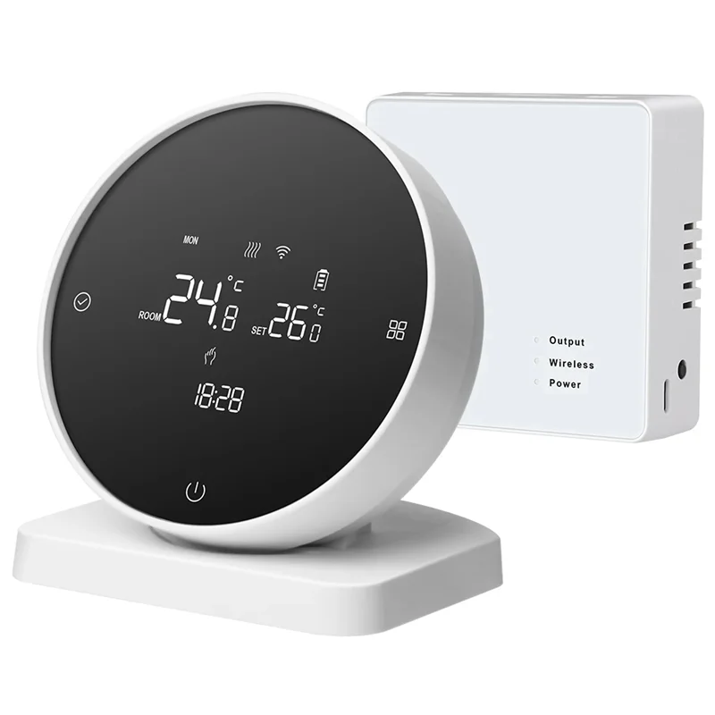 B50B-Wireless Wifi Thermostat For Gas Boiler Heating Tuya Wifi Thermostat Support Voice APP Controll Work For Google Home