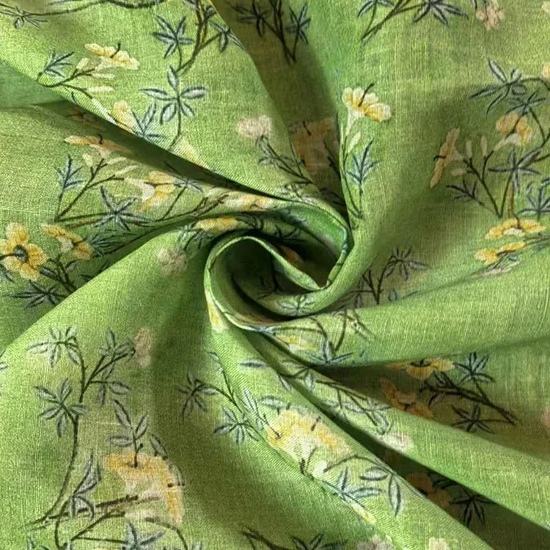 100% Pure Ramie Fabric with Rice Weave - High Quality Textile for Dress Making & Handcraft Projects, Naturally Antibacterial