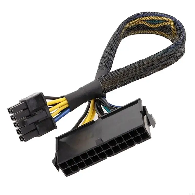 Q6PA 24 Pin to 10 Pin PSU Main Power Supply ATX Adapter Cable Cable for . Motherboard