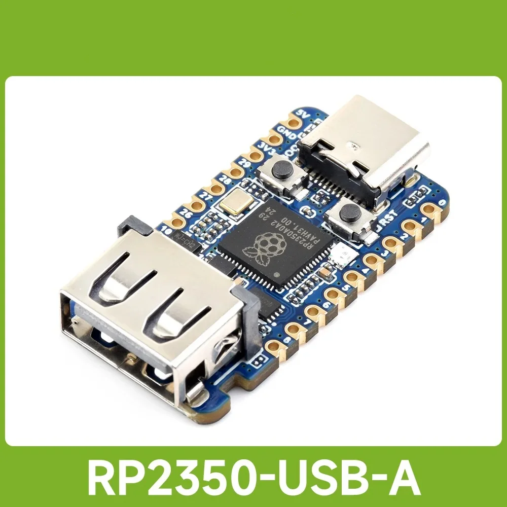 Waveshare RP2350A USB Mini Development Board, Based On Raspberry Pi RP2350A Dual-core & Dual-architecture Microcontroller 150MHZ