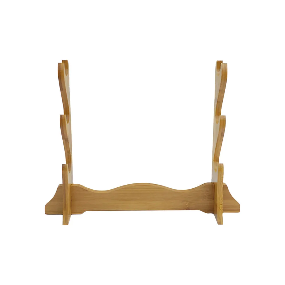 

Swords Display Rack Bamboo Swords Holder Desktop Flute Organizer Good Birthday Gift for Kids Friends Bamboo Flute Holder