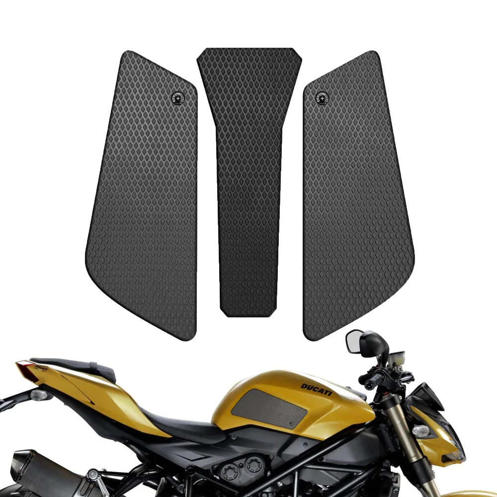 Motorcycle Tank Traction Pad Anti Slip Sticker Gas Knee Grip Protector For Ducati Streetfighter 848 2008 to 2015