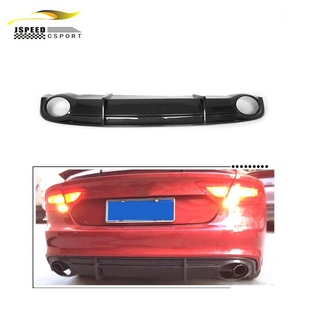 

A7 RS7 style Carbon Rear Bumper Air Diffuser for Audis sline 2011-2014