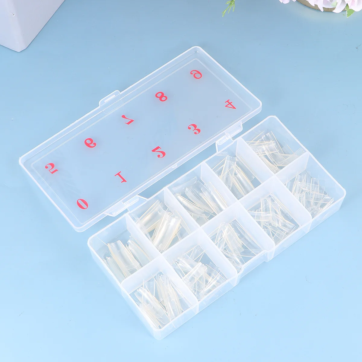 500 pçs kit de ferramentas manicure durável metal plástico unhas falsas arte do prego conjunto prática ferramentas manicure unhas falsas