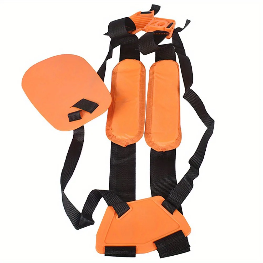 トリマーハーネス ウィードイーターストラップ 交換用 調節可能なダブルショルダー芝刈り機 ナイロンベルト 刈払機 庭の芝生用