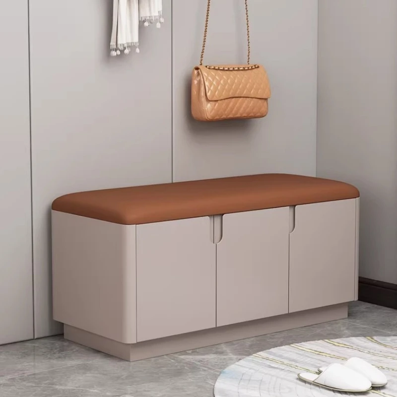 Mueble para zapatos minimalista de estilo nórdico, mueble moderno para recibidor con asiento, mueble para zapatos, sala de estar, mueble para zapatos de diseño, muebles para el hogar