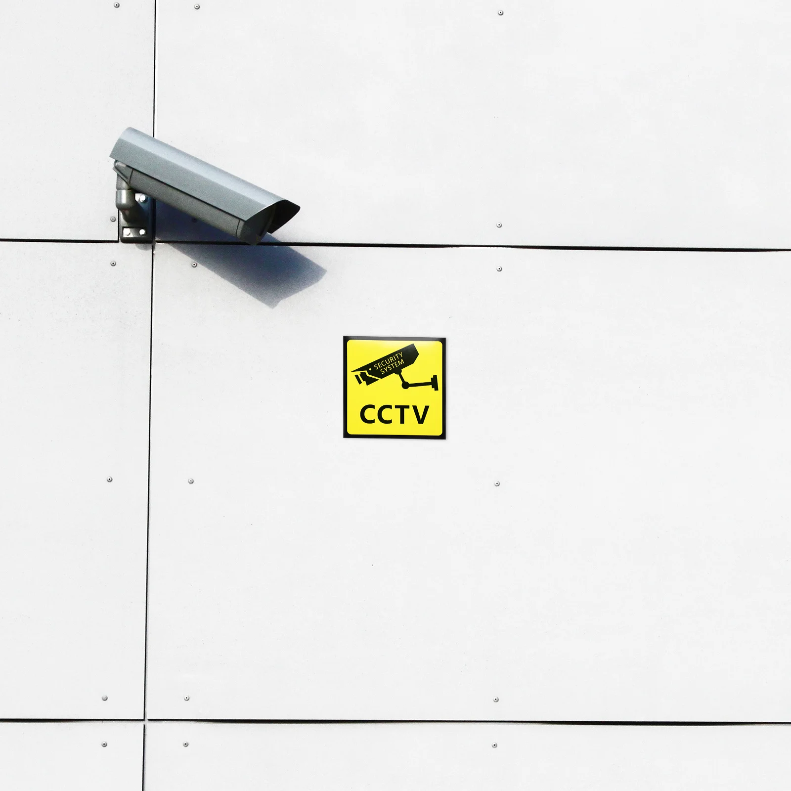 5 Pcs Emblems Stickers Camera Sign Posted Signs No Trespassing Home Security Outdoor Lens Warning