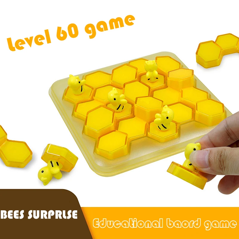 

Bee Puzzle Board Game Montessori Interactive Breakthrough Logic Thinking Traning Toys Party Strategy Game Educational Toys Kids