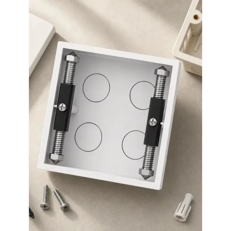 Einstellbares Reparaturwerkzeug für Wandschalter- und Steckdosenkassetten mit Schraubenschlüssel, Stützstange und Elektrowartungsset für Schrauben und Zubehör – Detail 3