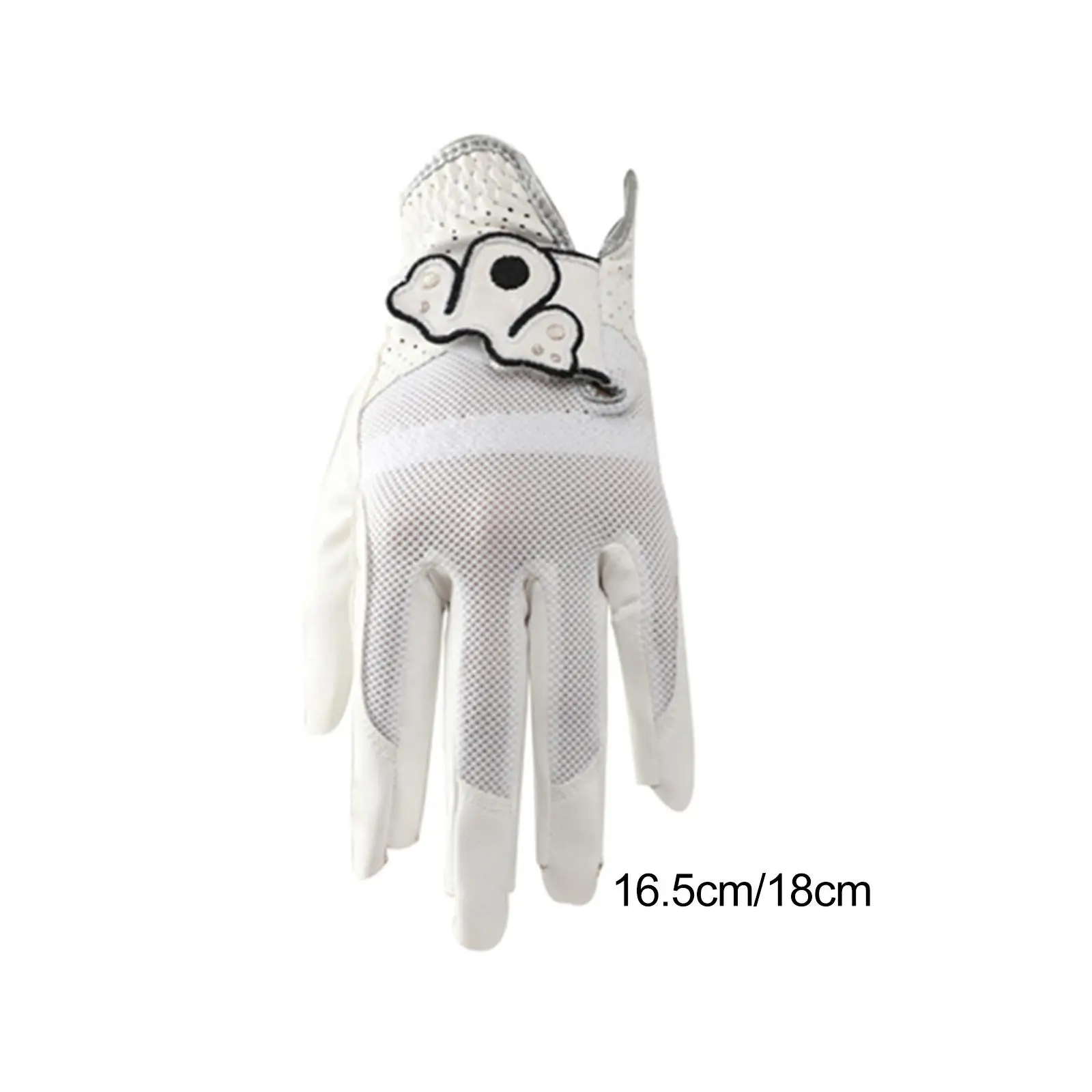 

Golf Equipment White Sports Comfortable Hands Wear Left Hand Soft Leather Golfer Glove Woman Golf Glove Outdoor Golfer Supplies