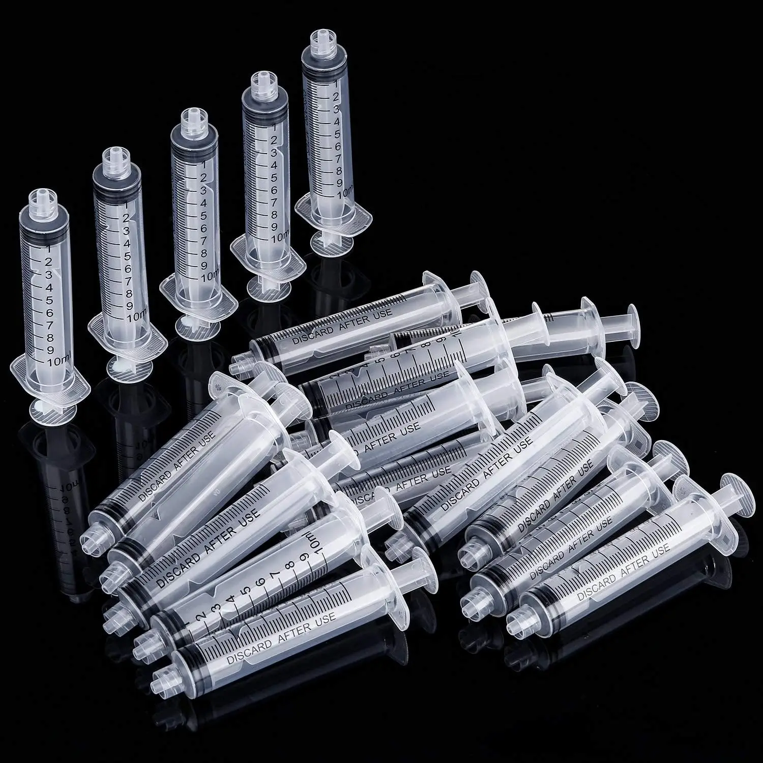 5/10/20Pcs 10ml Disposable Luer Lock Syringe Sterile Individually Wrapped for Craft Pet Feeding Oil Glue Applicator