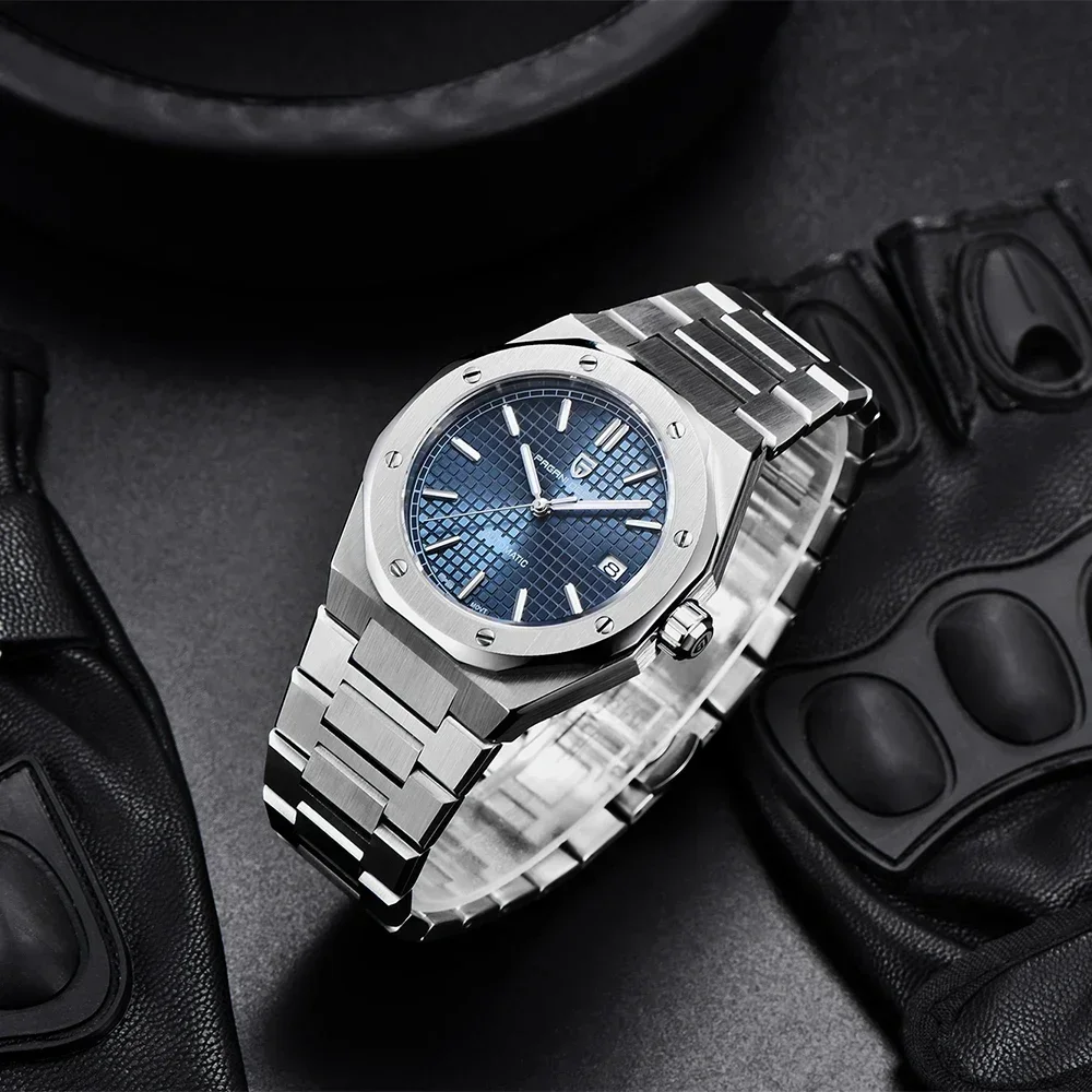PAGANI DESIGN 40MM Fashion Men\'s Automatic Mechanical Watch MIYOTA 8215 Sapphire Stainless Steel Waterproof Lumimous C3 reloj de