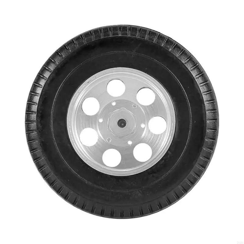 76HF Durable RC Crawler Wheel Hubs Rubber Tire Anti-Collision for 1:14 4WD RC Tamiya - view 3