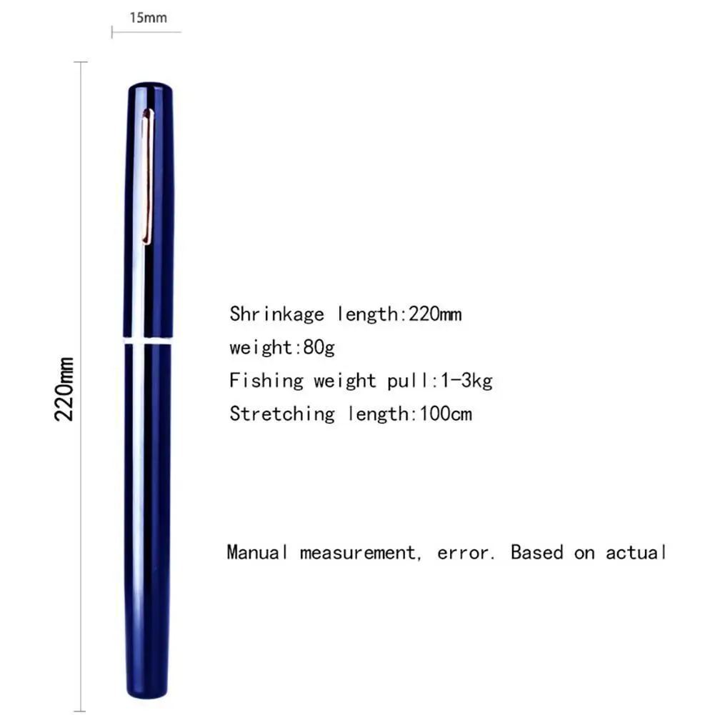 Portable Pen Fishing Rod Ultralight Telescopic Fishing Pole Mini Travel Pocket Rod Set Fishing Accessories