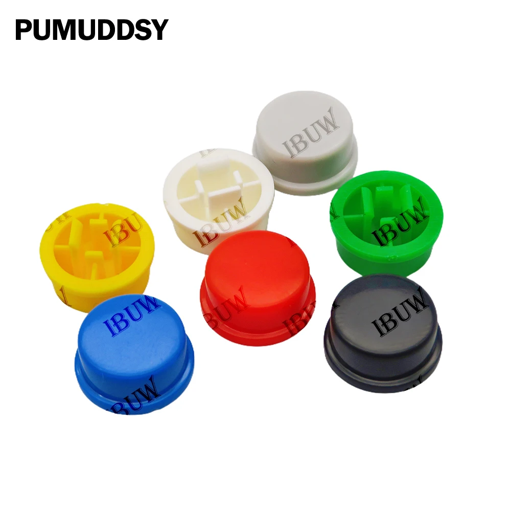 24PCS Switch Momentary Tactile Push Button 12*12*7.3MM Micro switch button + 12PCS Tact Cap(6 colors) for Arduino Switch - view 2