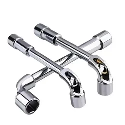 6/8/10/12MM CRV Steel L-Shape Pipe Socket Wrenches Pipe Hexagonal Wrenches Elbow Wrenches Automotive Mechanical Tool