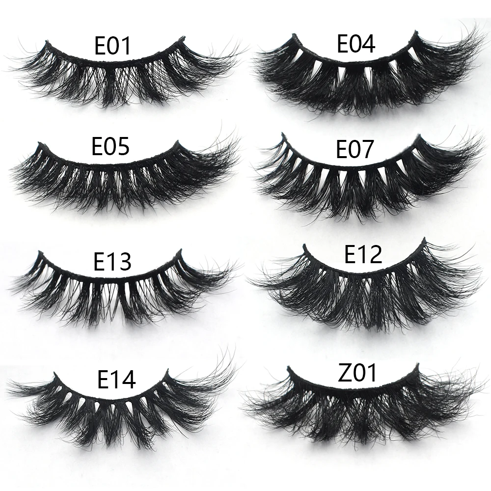 FOXESJI Lashes 3D Mink Eyelashes Natural Long Fluffy Dramatic Strip Eye Lashes Eyelash Extension Soft False Eyelashes Makeup