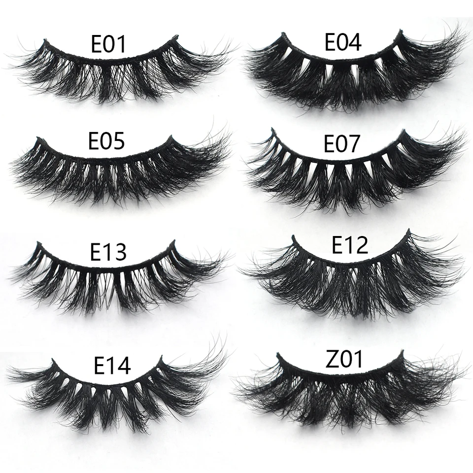 Pestañas FOXESJI 3D mink, populares, naturales, largas, esponjosas y dramáticas, extensiones de pestañas para maquillaje, pestañas postizas completas 2