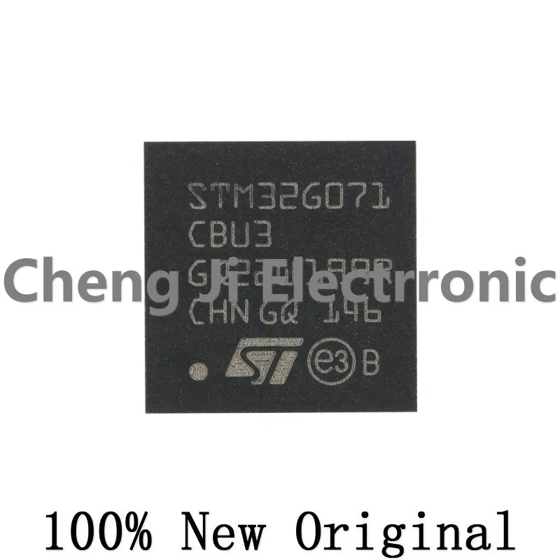

10PCS STM32G071CBU3、STM32G071CBU6、UFQFPN48 32-bit embedded microcontroller
