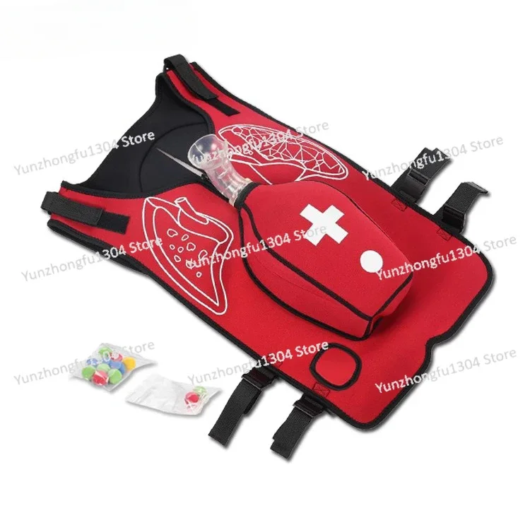 Heimlich Training Vest With Tracheal Blockage, Wearable Adult Infarction Teaching Mold
