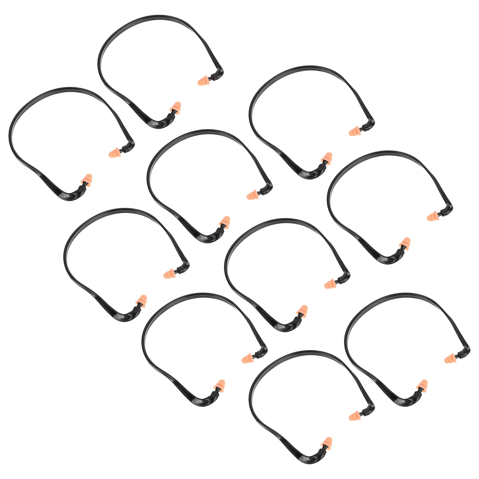 10 قطع من سدادات الأذن الأنيقة والمتينة الناعمة وخفيفة الوزن ومقاومة للضوضاء مثالية لقطارات الطائرات والنوم والدراسة والحماية المحمولة