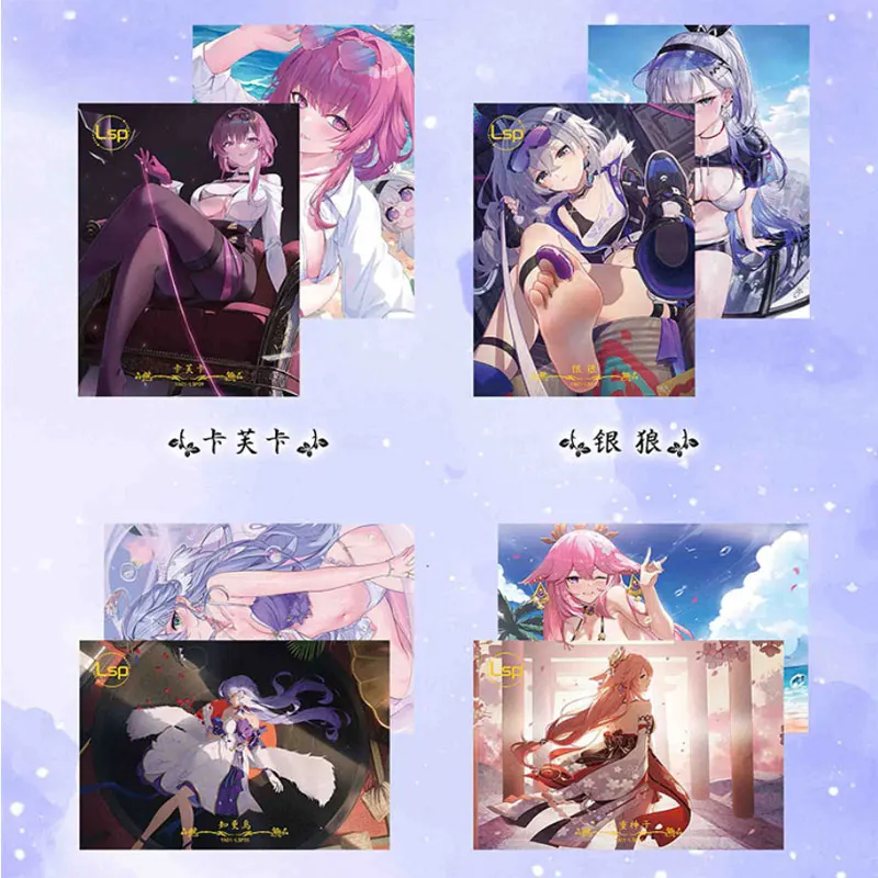 2024Newest A4 Size Yu Ai Collection Card Board Goddess Story Waifu ACG CCG TCG Doujin Toys Chrismas Hobbies Gift