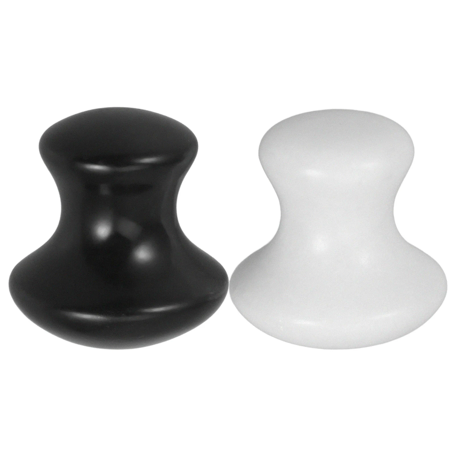 

2Pcs Mushroom Massage Stones Natural Gua Sha Tools Easy Hold Smooth Face Neck Body Muscle Relief Scraping Tool Facial Massage