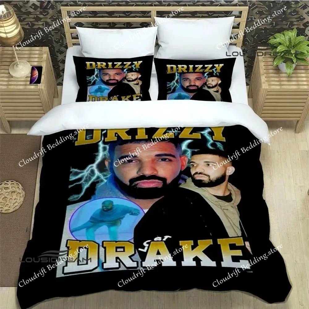 

Rapper Drake 3D Printed Bedding Sets Exquisite Bed Supplies Set Duvet Cover Bed Comforter Set Bedding Set Luxury Birthday Gift