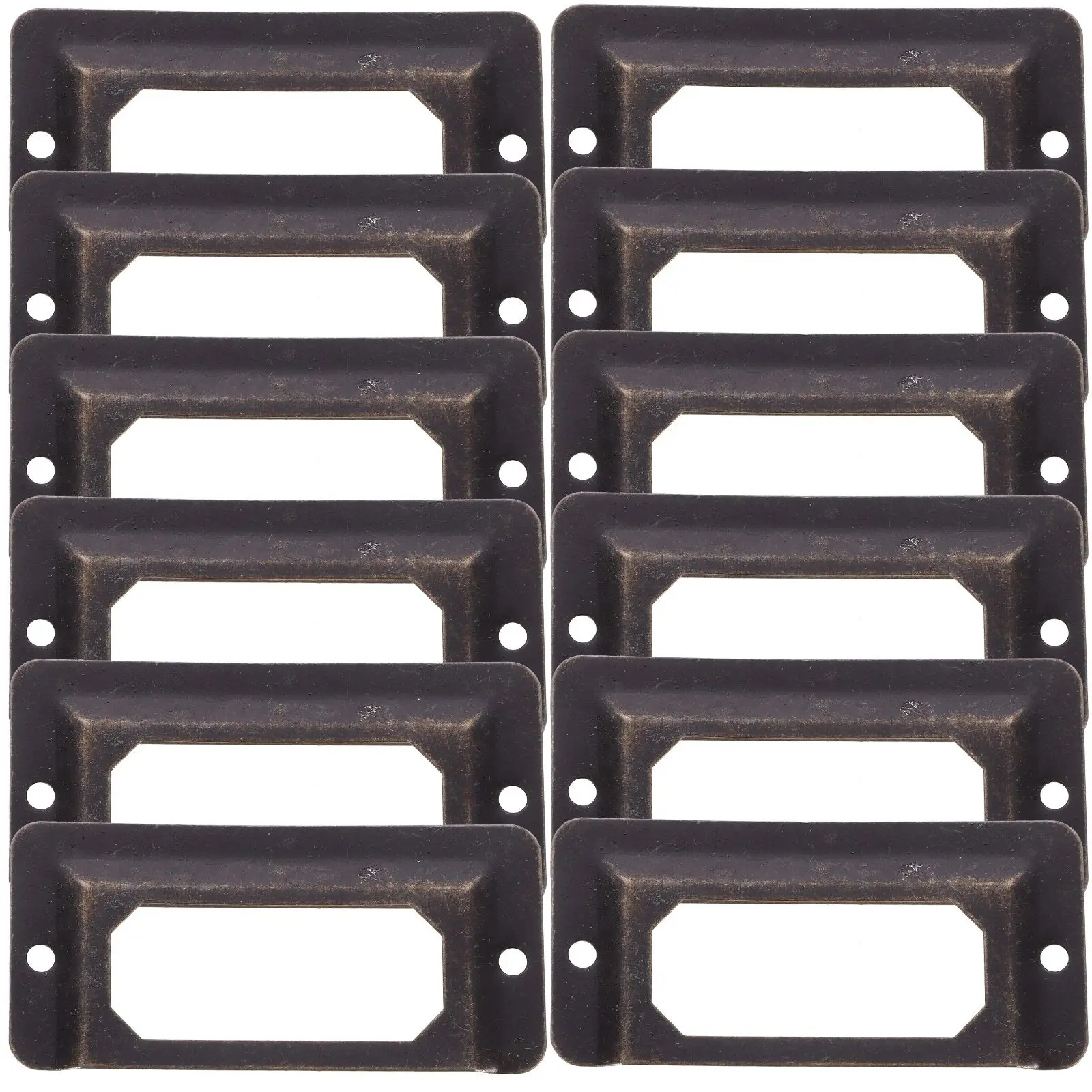 

12 Pcs Cabinet Handles Business Card Frame Drawer Tag Label Holder Detachable Name for