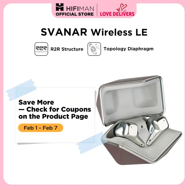 HIFIMAN SVANAR Wireless LE Noise Cancelling Bluetooth in-Ear Hi-Fi Earphones