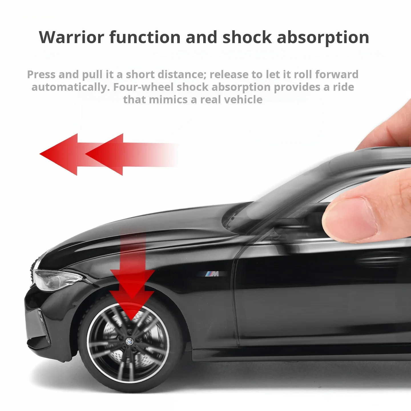 1:24 BMW 3 Series Alloy Diecast Car Model Simulation Vehicle Ornament with Movable Seats Pull Back Toy Car Gift for Boys Collect