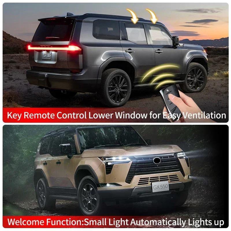 لتويوتا لكزس gx550 550 GX 2024 2025 نافذة التحكم وحدة تبديل بلمسة واحدة السيارات نشمر اكسسوارات السيارات سهلة التركيب #4