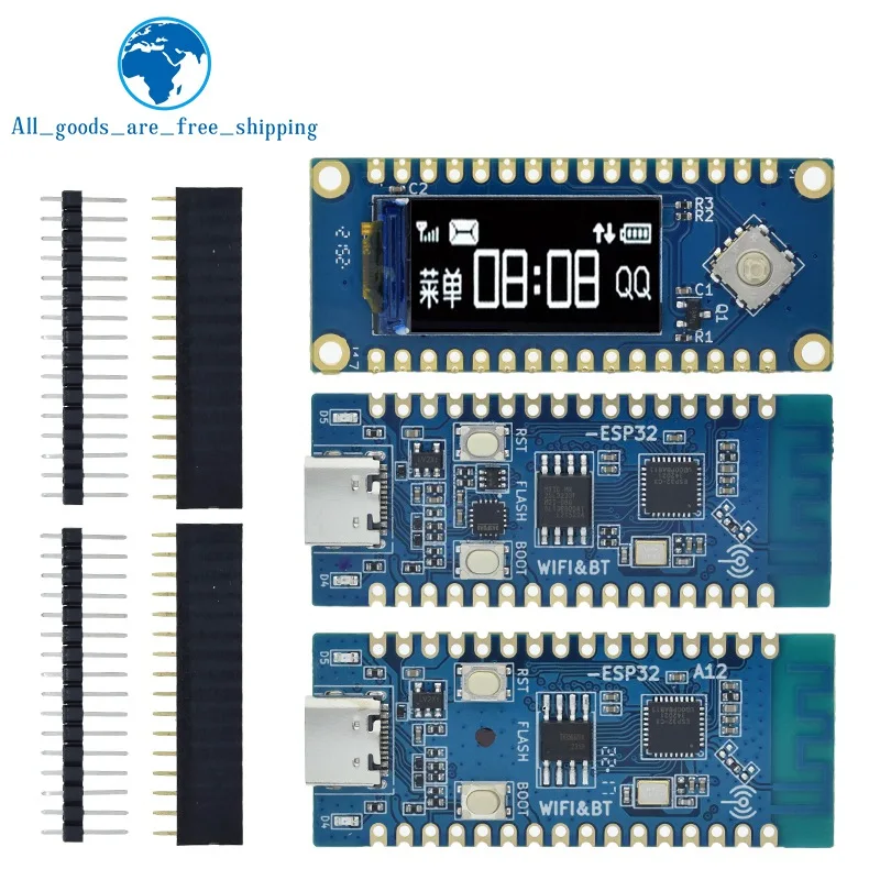 TZT ESP32 Development Board ESP32 C3 LCD CORE Board Onboard 2.4G Antenna 32Pin IDF WiFi + Bluetooth CH343P for Arduino 