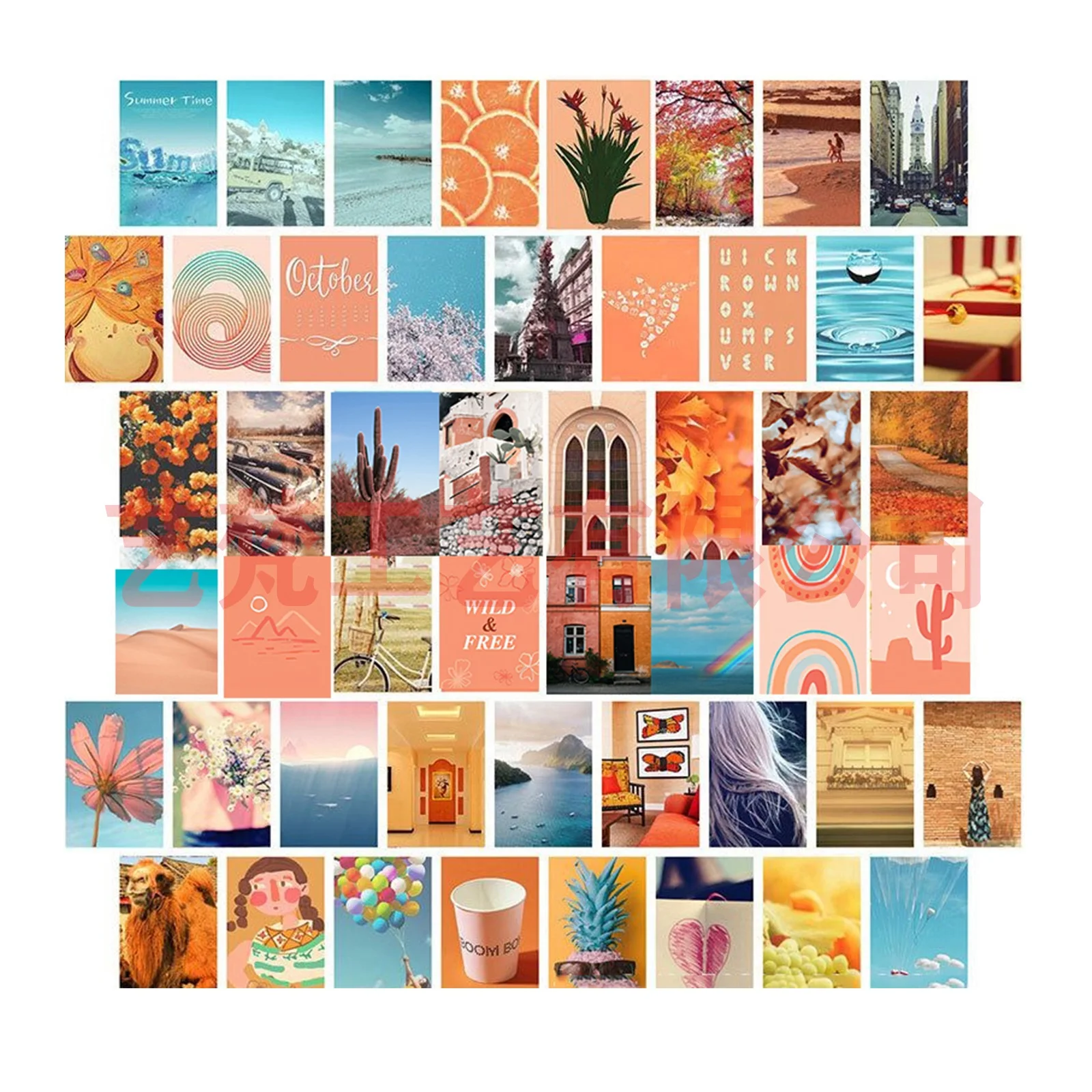 

Postcard Photo Collage Set Wall Collage Kit Exqusite Aesthetic Posters Bedroom Decor