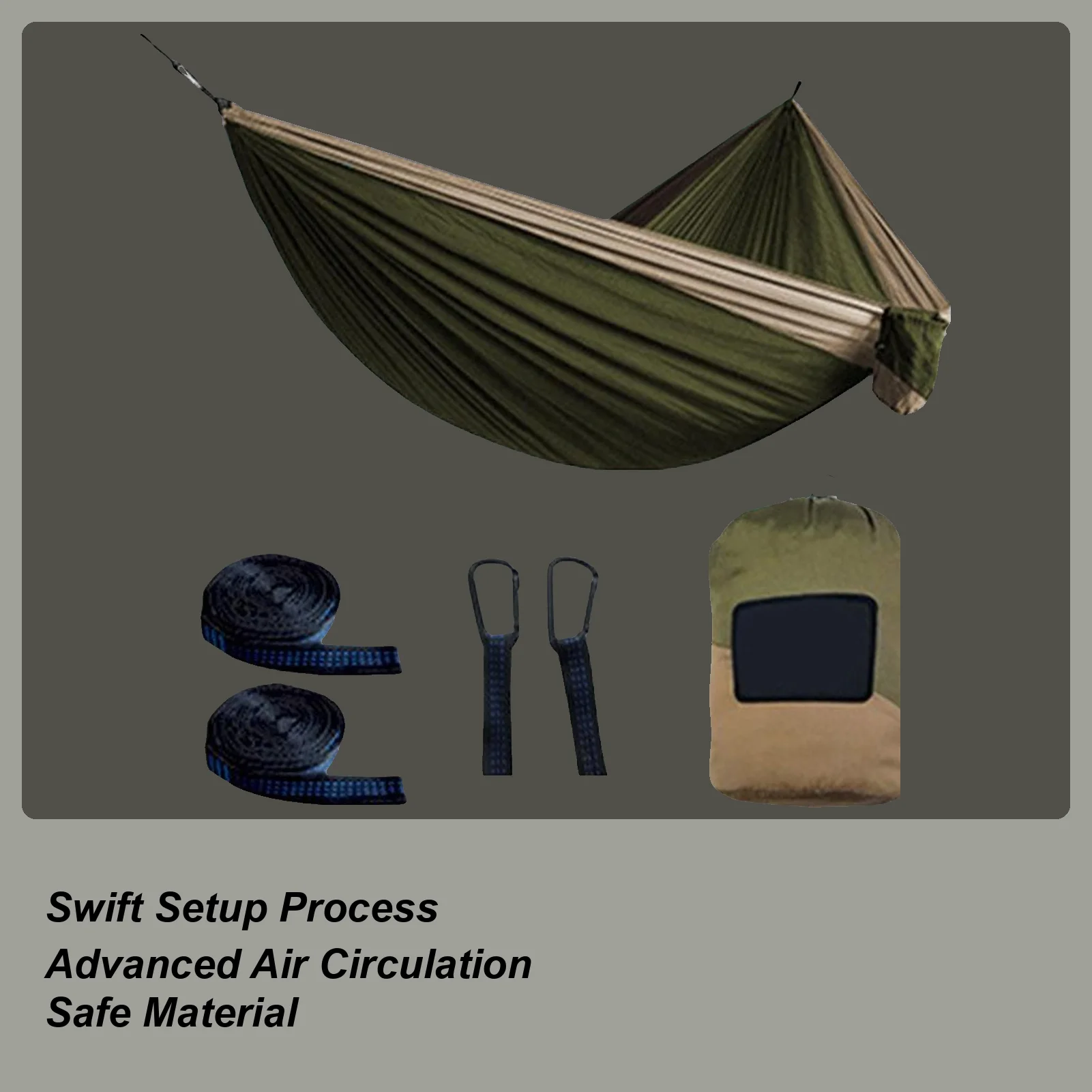 キャンプハンモック-耐荷重660ポンド-ハンモックテント-ツリーストラップ付き-頑丈なラウンジャー-ポータブル-屋外リラックス-ビーチ-芝生用