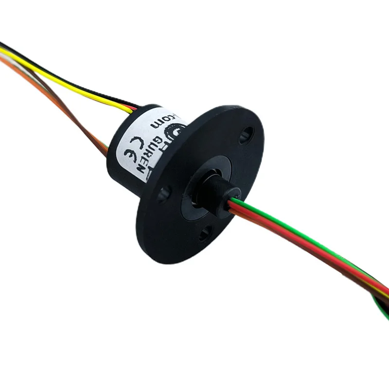 WX12-6 small cap type slip ring  OD 22mm 6-way circuit 2A current electric rotary slip ring Induction cooker miniature slip ring