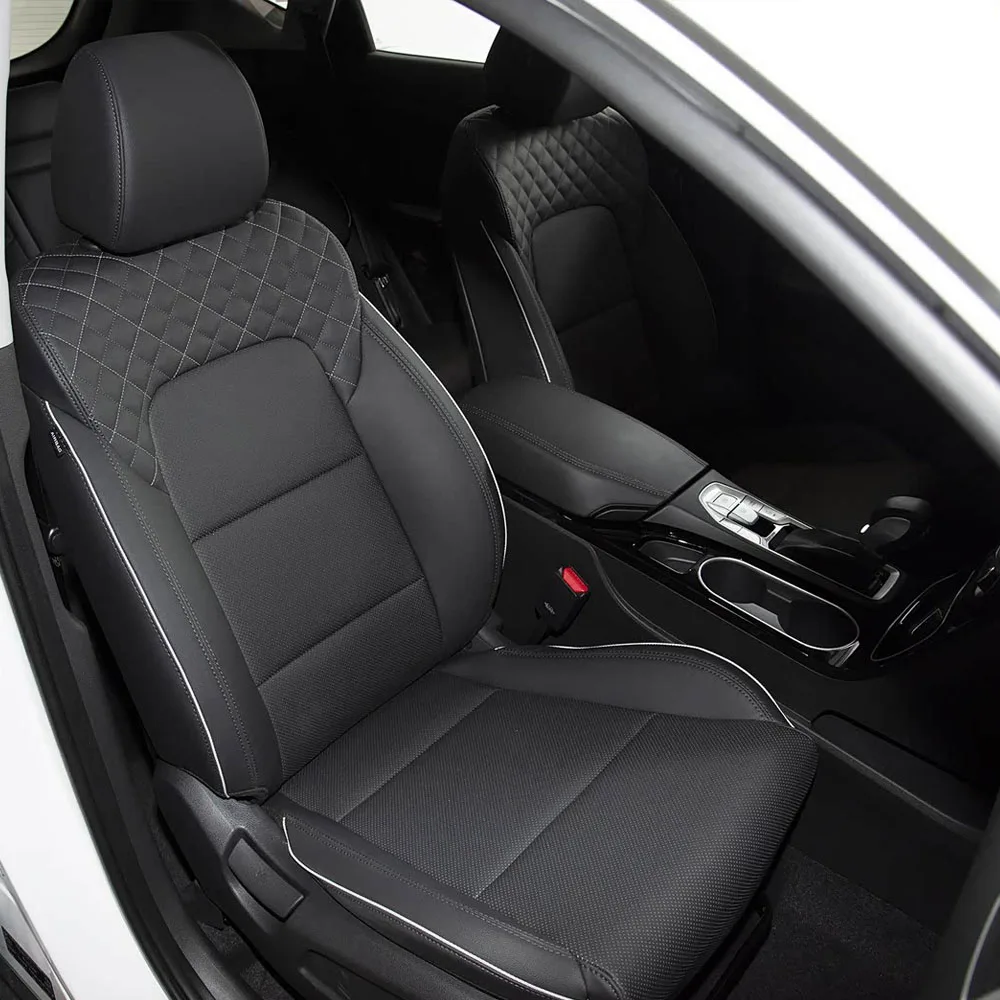 

Car Seat Covers For Skoda Octavia IV 2019 2020 2021 2022 2023 Nappa Leather Custom Full Set Interior Protector Accessories